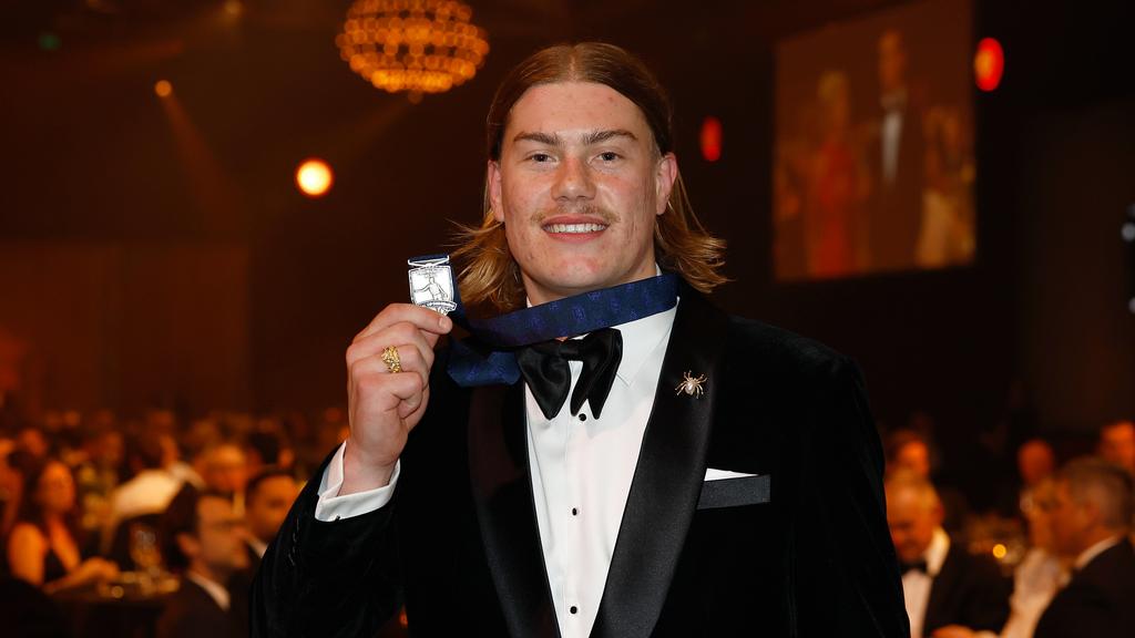 WEST COAST EAGLES HARLEY REID WEARS LINNEYS JEWELLERY TO BROWNLOW MEDAL 2024