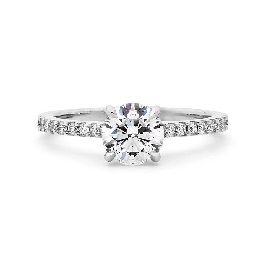 'Blossom' 18ct Round White Diamond Engagement Ring