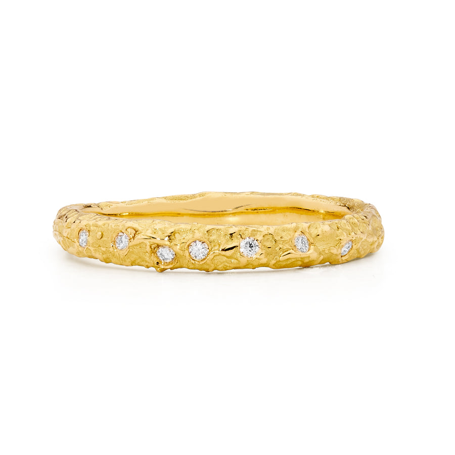 'Grace' 18ct Yellow Gold & White Diamond Ring