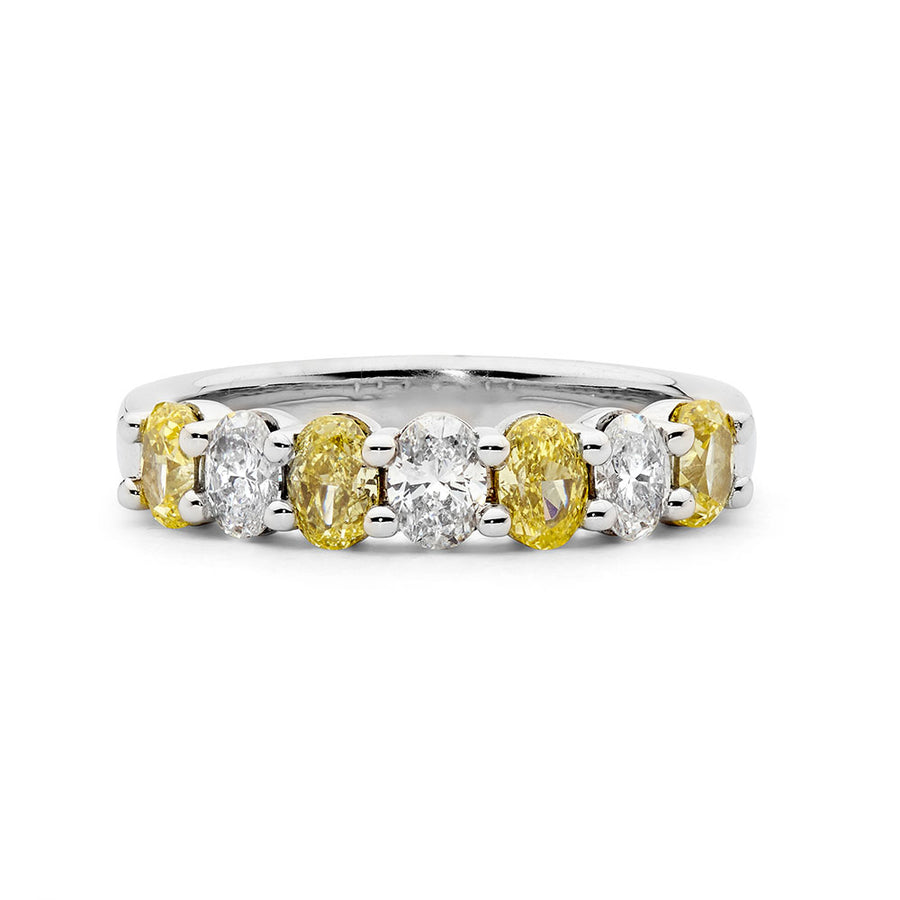 'Golden Hour' Yellow & White Diamond Ring