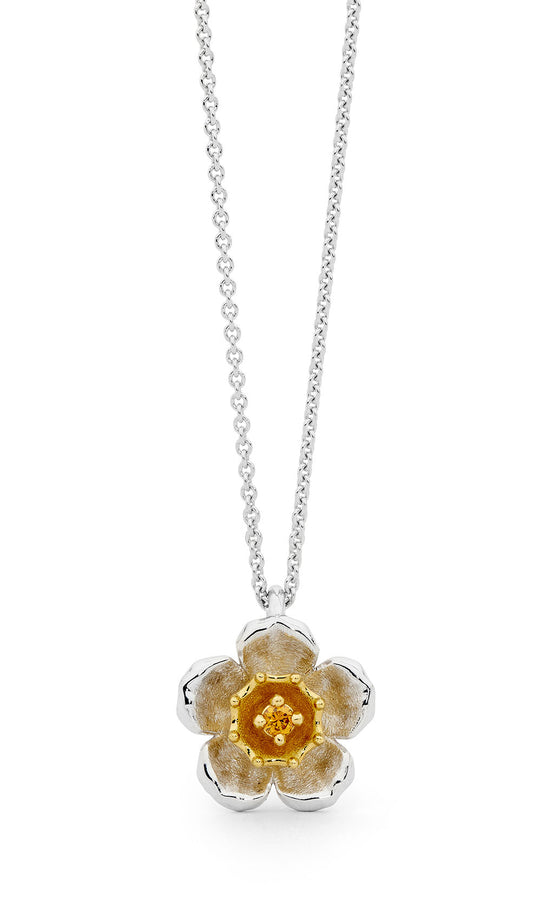 'Geraldton Wax' Orange Diamond Pendant