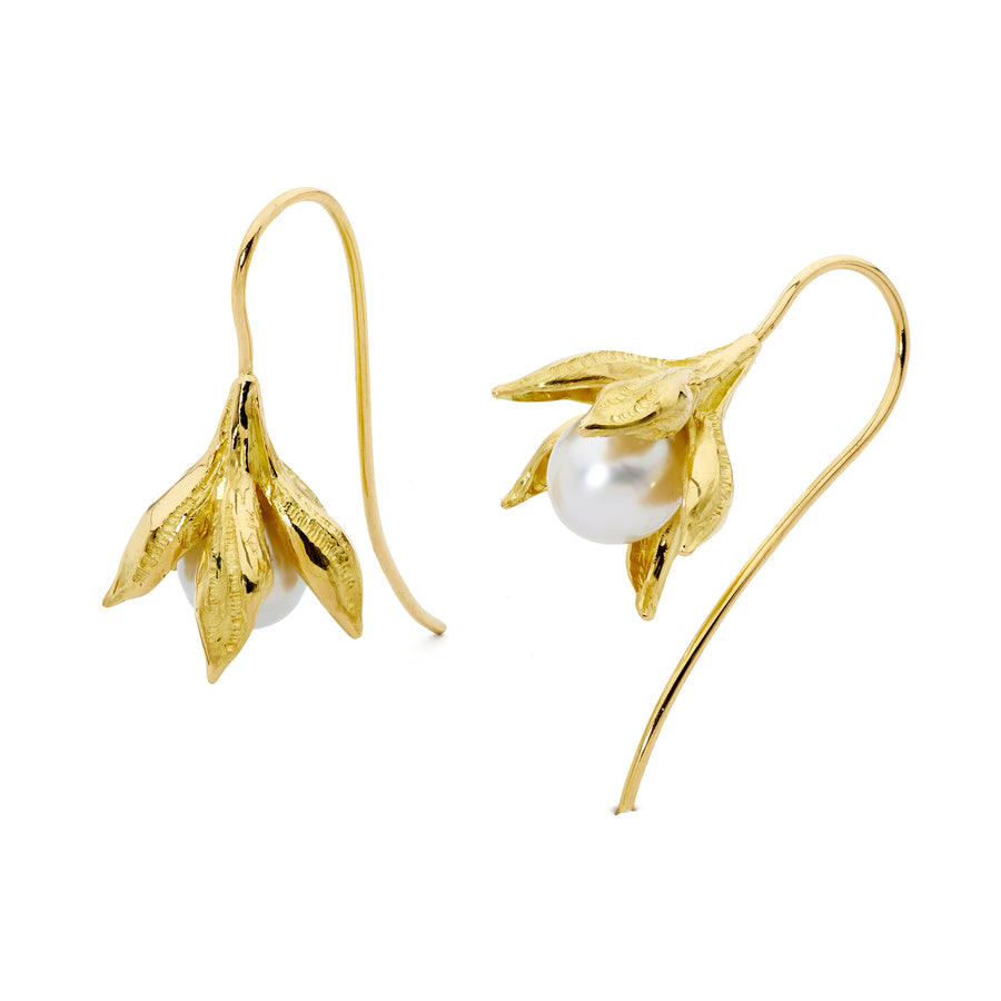 'Orchid' South Sea Pearl Drop Earrings