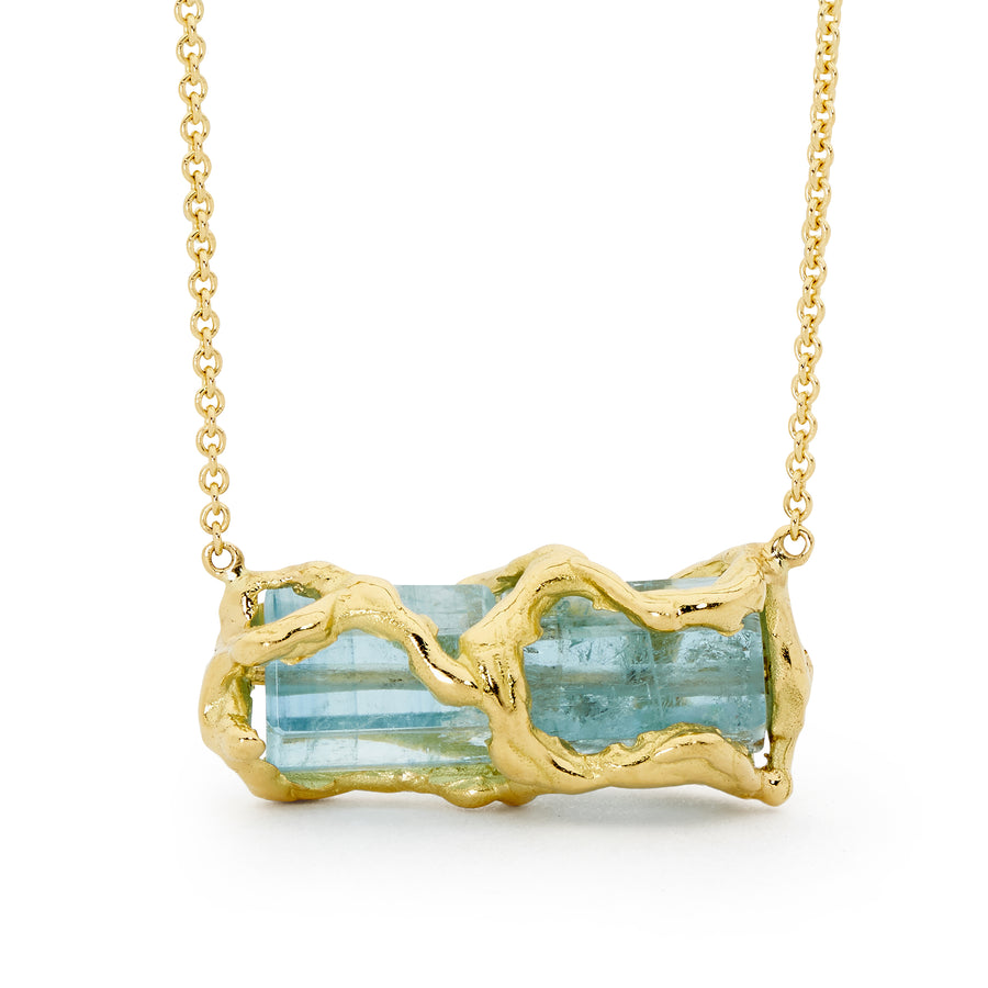 'Ocean's Tide' Aquamarine Necklace