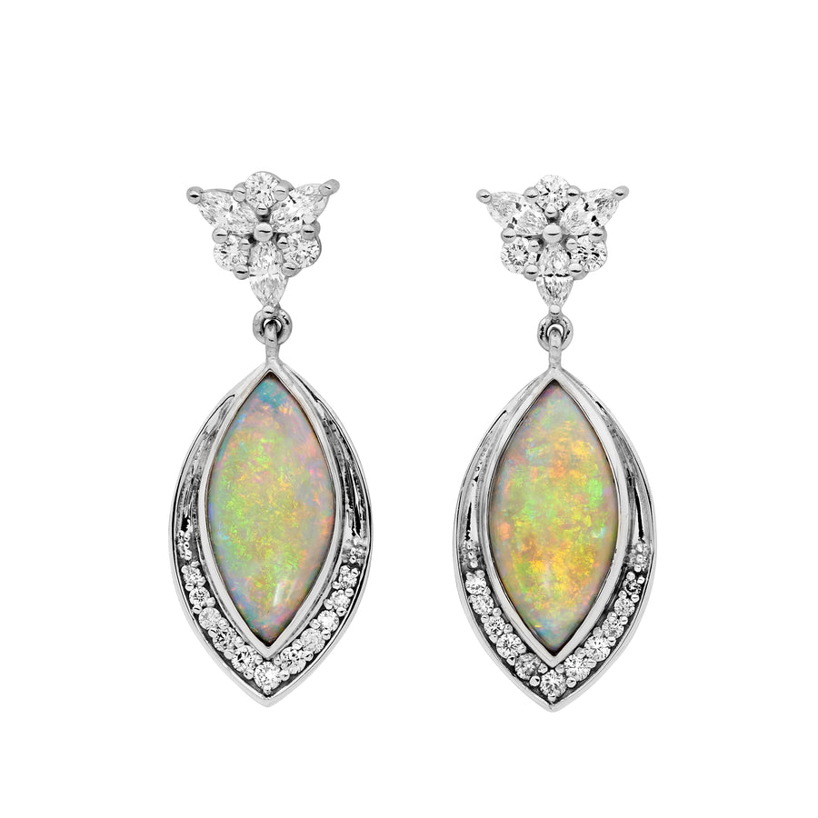 'Kimberley Sunrise' Opal & Diamond Earrings