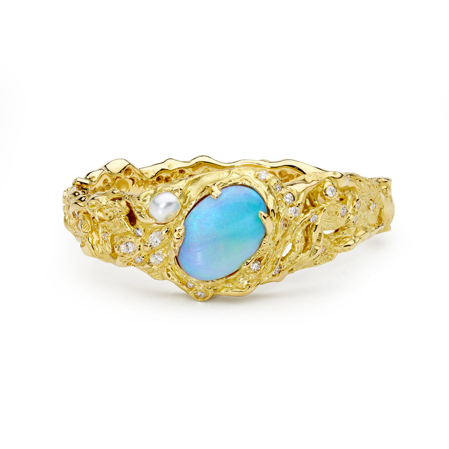 'Kimberley Oasis' Cabochon Cut Opal Bangle