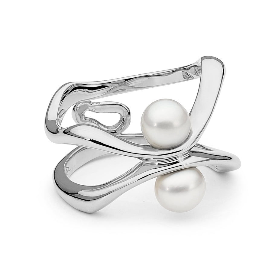 Double Seedless Pearl Ring online jewellery shop perth jewellery stores jewellery stores perth australian jewellery designers bridal jewellery australia diamonds perth diamond rings perth designer engagement rings engagement rings perth