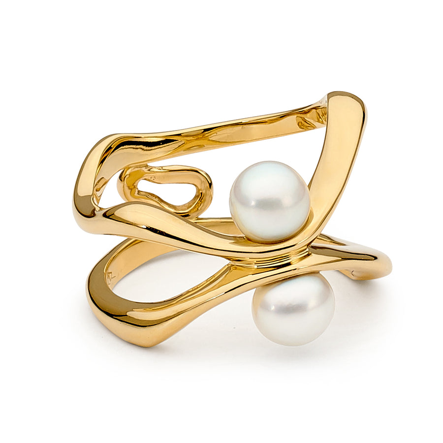 Double Seedless Pearl Ring online jewellery shop perth jewellery stores jewellery stores perth australian jewellery designers bridal jewellery australia diamonds perth diamond rings perth designer engagement rings engagement rings perth