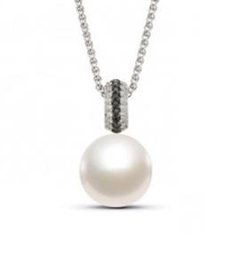 Modern Pearl & Diamond Pendant online jewellery shop buy jewellery online jewellers in perth perth jewellery stores wedding jewellery australia diamonds for sale perth