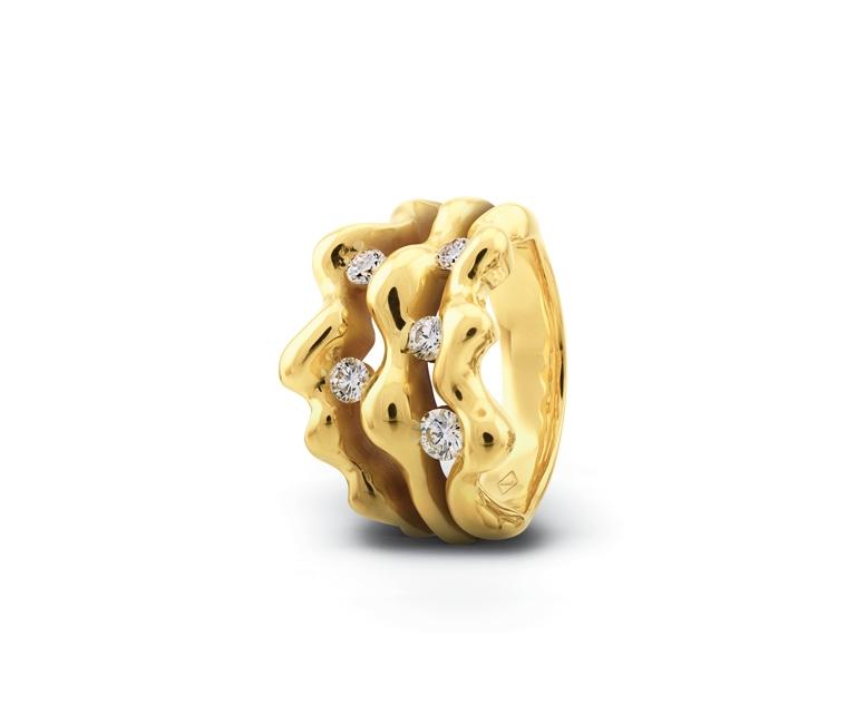 Organic Gold and Diamond Ring online jewellery shop buy jewellery online jewellers in perth perth jewellery stores wedding jewellery australia diamonds for sale perth gold jewellery perth