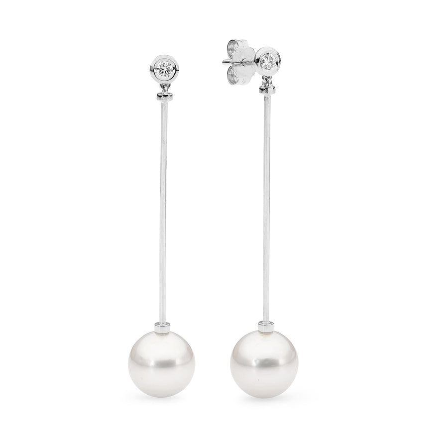 Modern pearl drop Earrings online jewellery shop buy jewellery online jewellers in perth perth jewellery stores wedding jewellery australia diamonds for sale perth gold jewellery perth  pearl jewellery